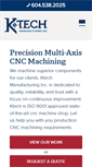 Mobile Screenshot of ktechmanufacturing.com
