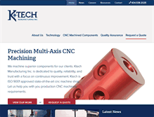Tablet Screenshot of ktechmanufacturing.com